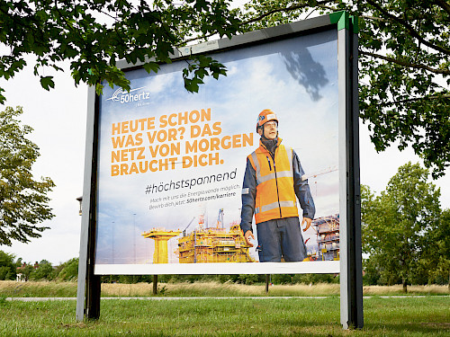 Projekt: Kampagne Arbeitgebermarke Kunde: 50 Hertz Transmission GmbH
